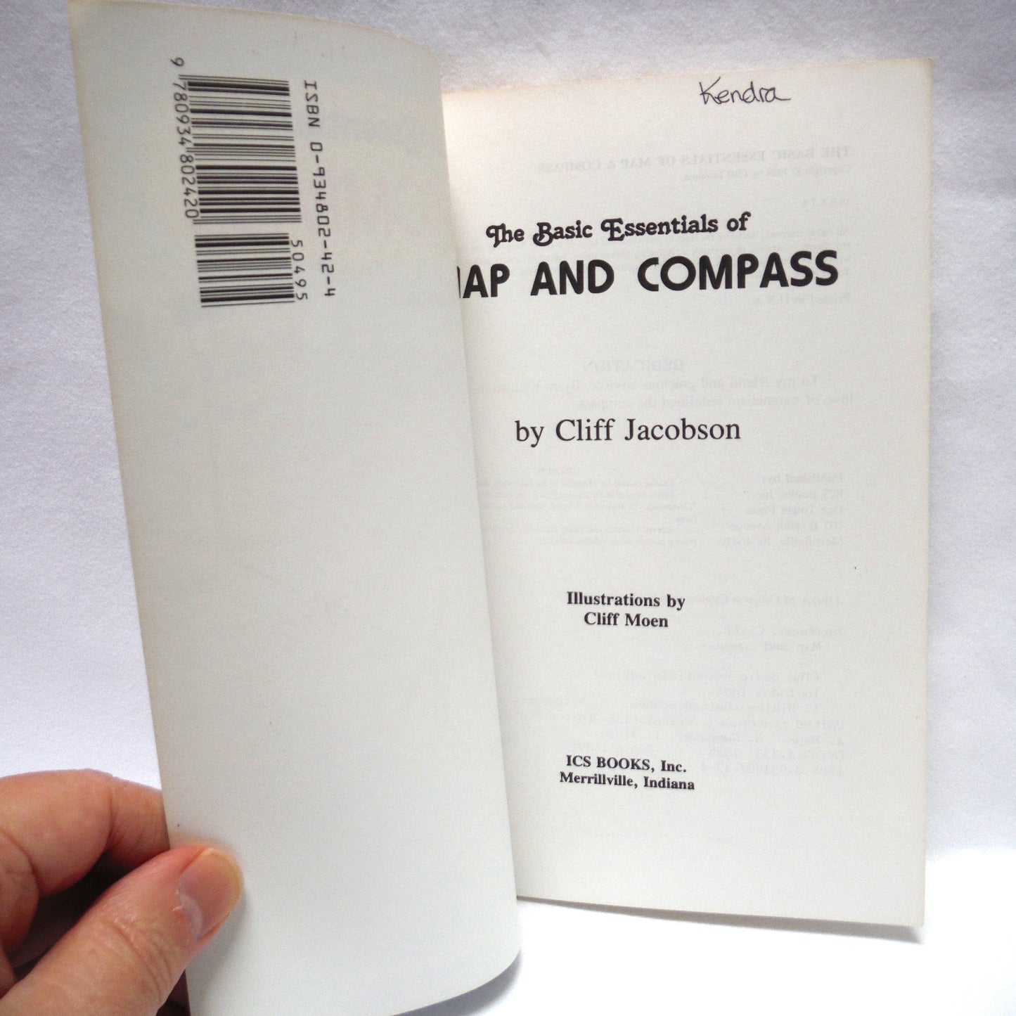 THE BASIC ESSENTIALS OF MAP & COMPASS, in The Basic Essentials Series by Cliff Jacobson (1988 1st Ed.)