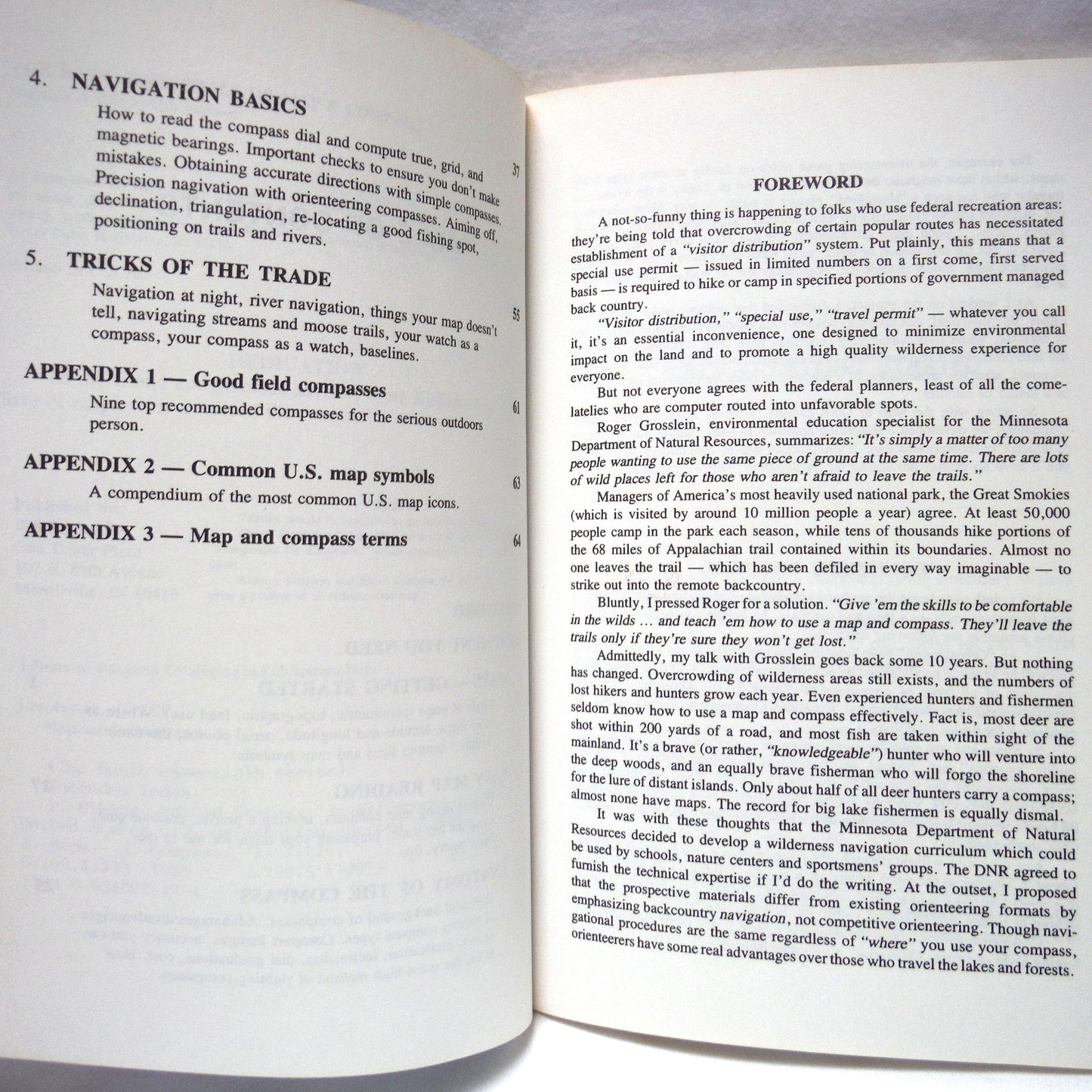 THE BASIC ESSENTIALS OF MAP & COMPASS, in The Basic Essentials Series by Cliff Jacobson (1988 1st Ed.)