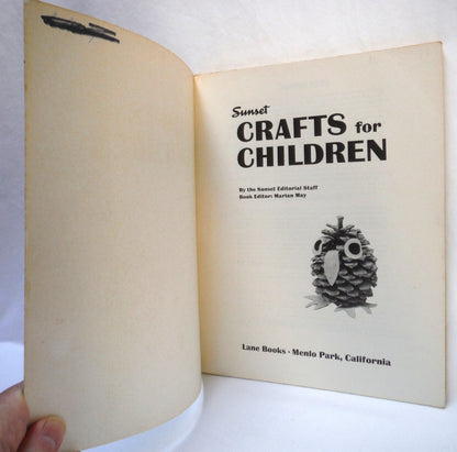 CREATIVE CRAFTS MASKS and SUNSET CRAFTS FOR CHILDREN, A Special Vintage TWO-BOOK Special Package for Keeping Children Creative!