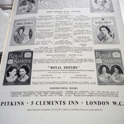 ROYALTY ILLUSTRATED: The Birth of Prince Charles, by Pitkins Golden Souvenirs Volume Three, 1950