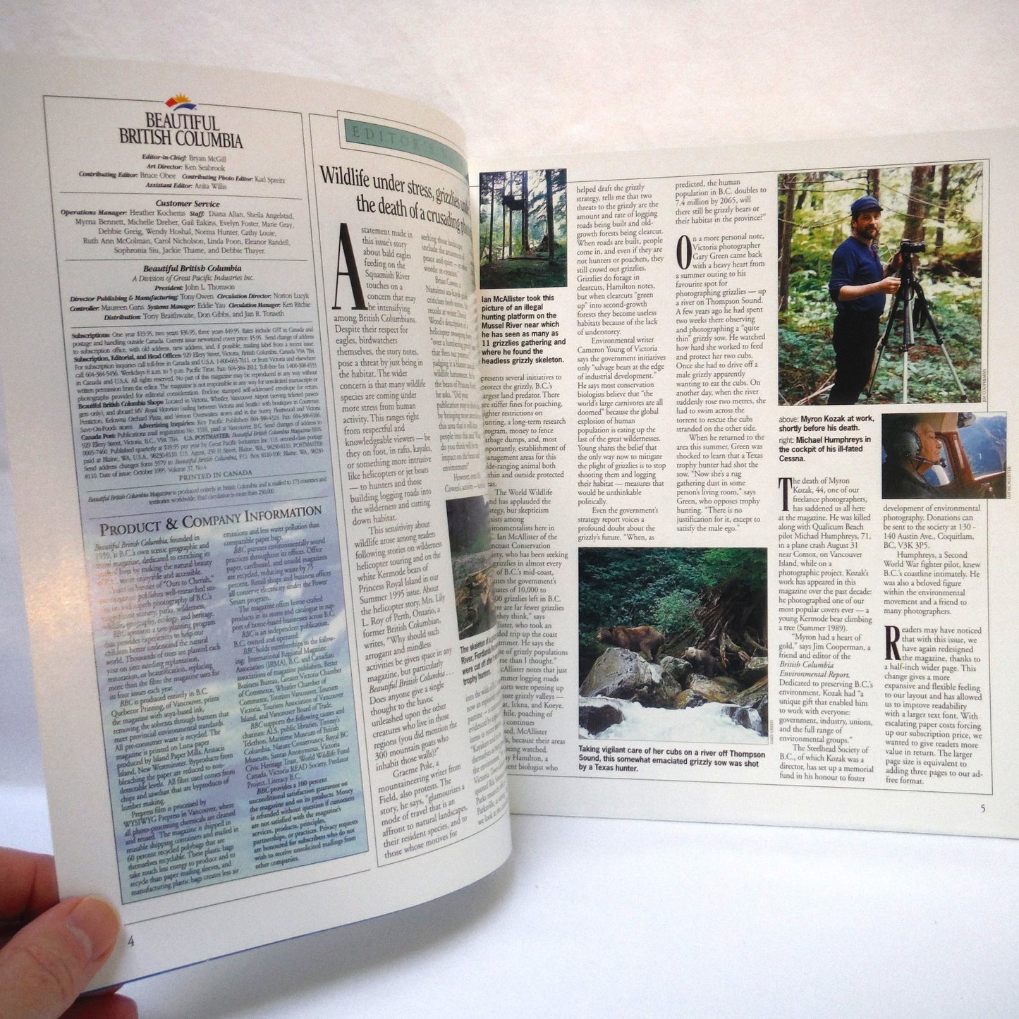 BEAUTIFUL BRITISH COLUMBIA MAGAZINE, The Dogs of Winter Wilderness Adventure, Volume 37, Number 4, Winter 1995