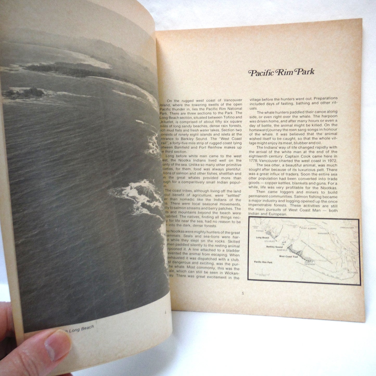PACIFIC WILDERNESS AND THE PACIFIC RIM PARK, A Vintage Guide by David & Lyn Hancock and David Stirling (1974 1st Ed.)