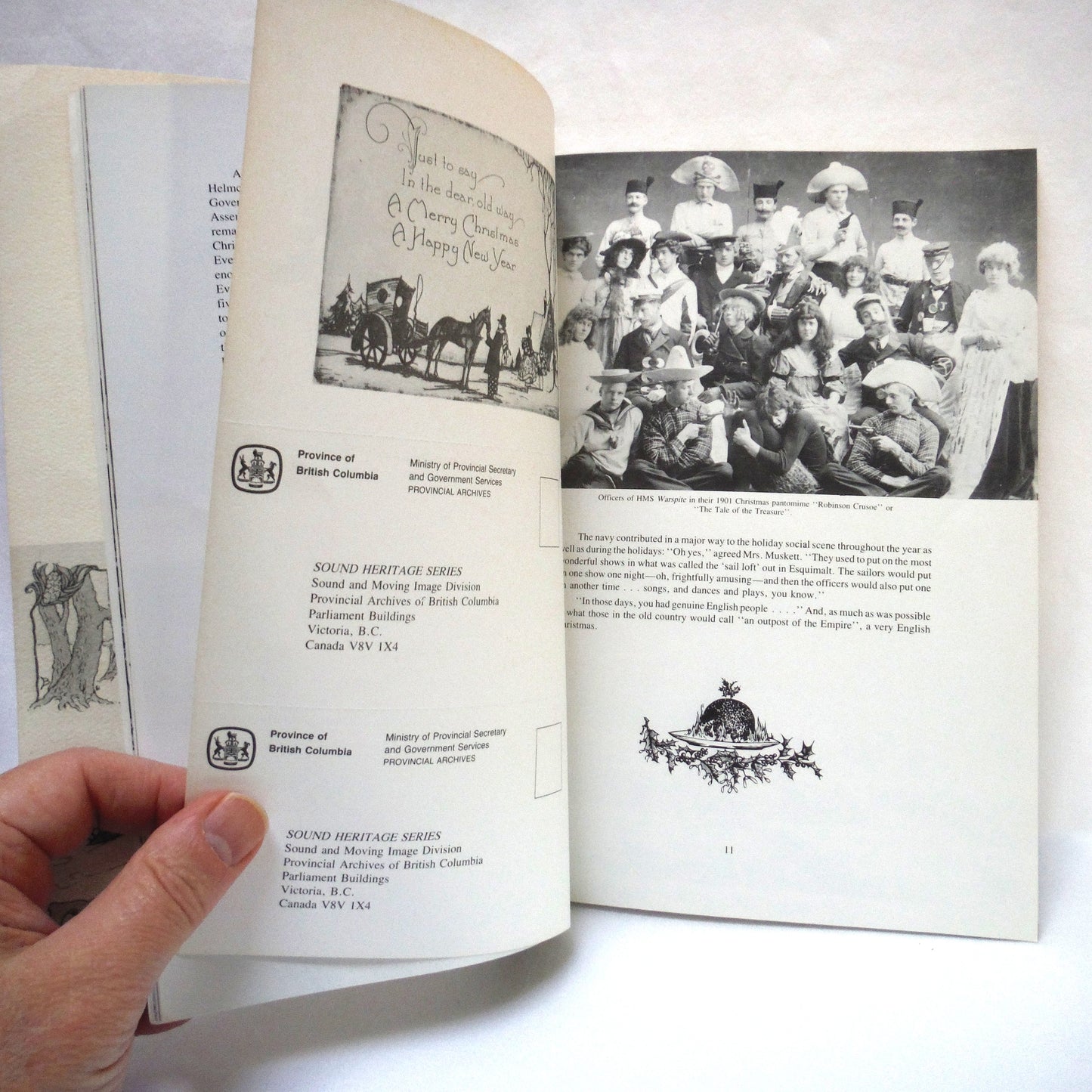 SEASON'S GREETINGS FROM BRITISH COLUMBIA'S PAST: Christmas as Celebrated in BC from 1880's to 1930's, by Rich Mole (1980 1st Ed.)