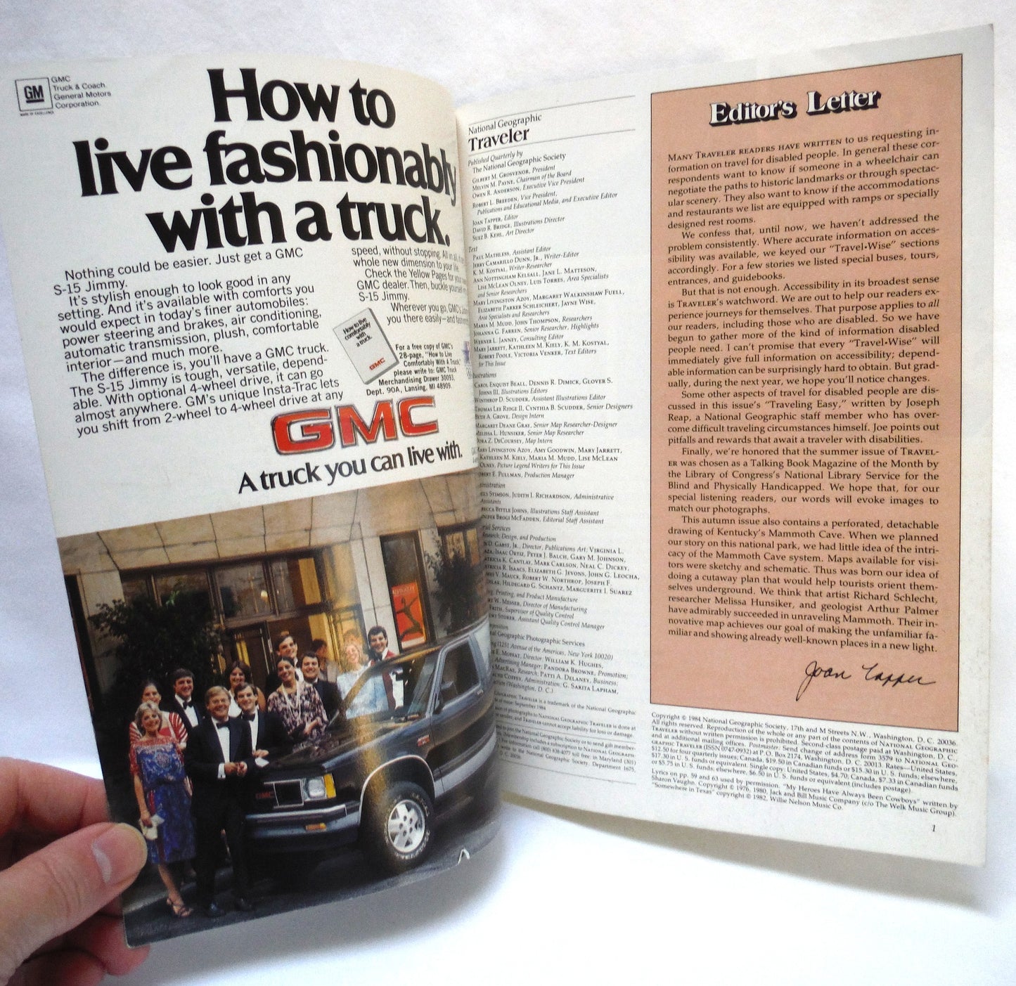 NATIONAL GEOGRAPHIC TRAVELER MAGAZINE, Volume 1, Number 3, Autumn 1984
