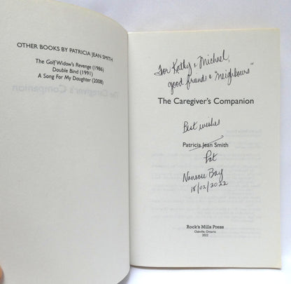 THE CAREGIVER'S COMPANION, by Patricia Jean Smith (1st Ed. SIGNED)