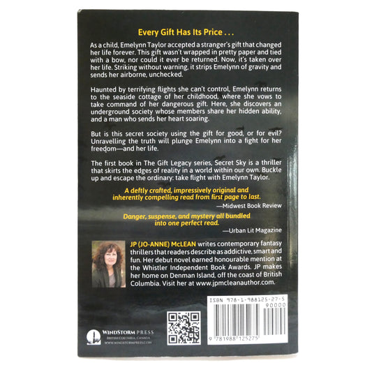 SECRET SKY, Book 1 of THE GIFT LEGACY, by J.P. McLean  (1st Ed. SIGNED)