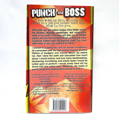 PUNCH THE BOSS, A Novel by Chris Walter (1st Ed. SIGNED)