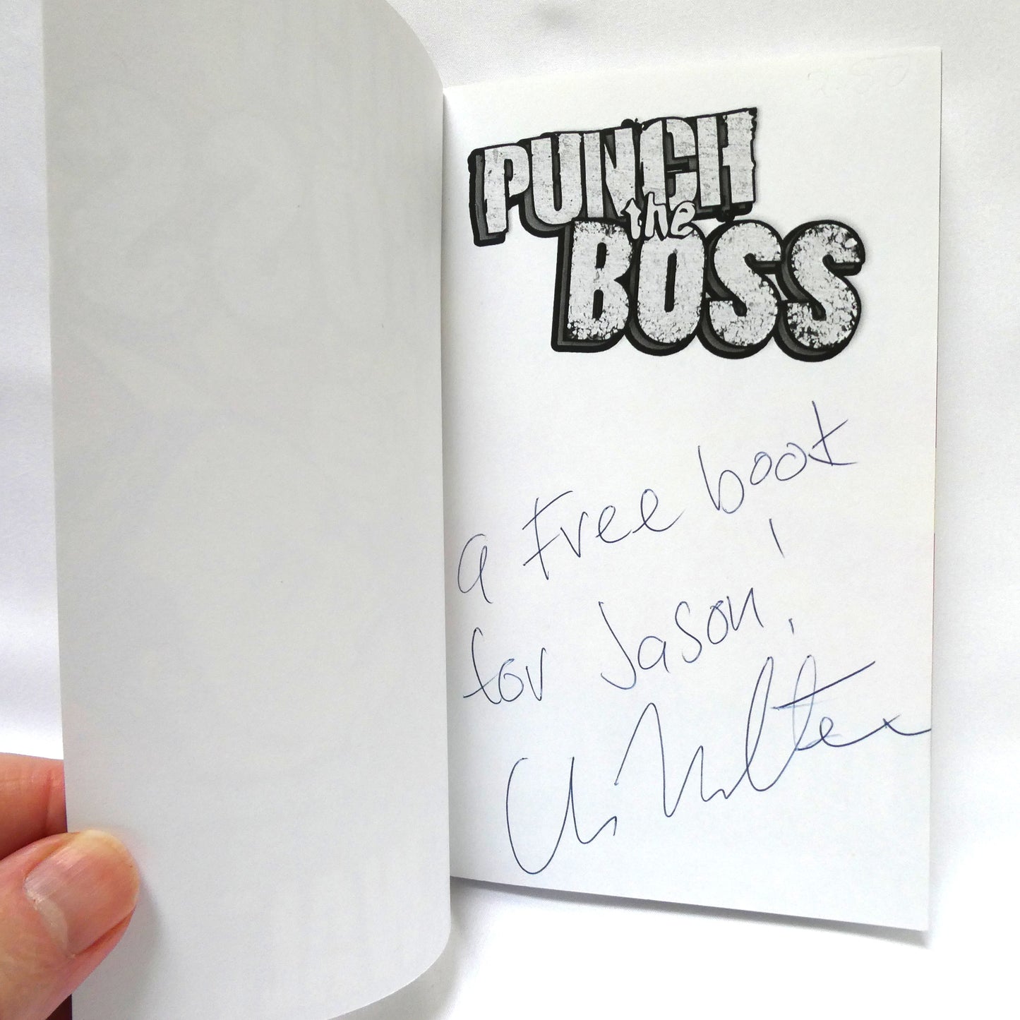 PUNCH THE BOSS, A Novel by Chris Walter (1st Ed. SIGNED)