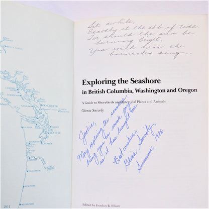 EXPLORING THE SEASHORE in British Columbia, Washington, and Oregon, by Gloria Snively (1985-Signed)