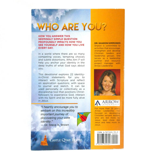 WHO AM I, a devotional journey for you to soar in your identity in Christ, by Sharon Simmonds  (1st Ed. SIGNED)