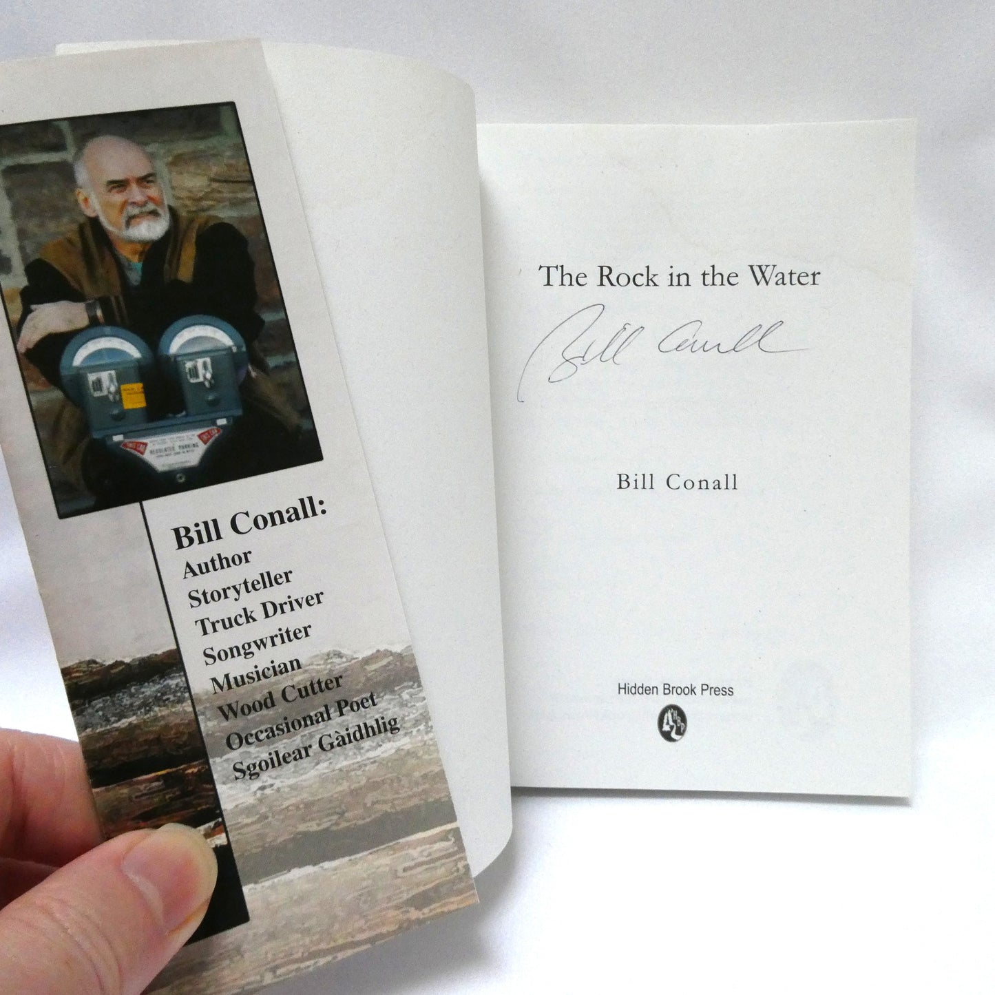 THE ROCK IN THE WATER, Short Stories by Bill Conall (1st Ed. SIGNED)