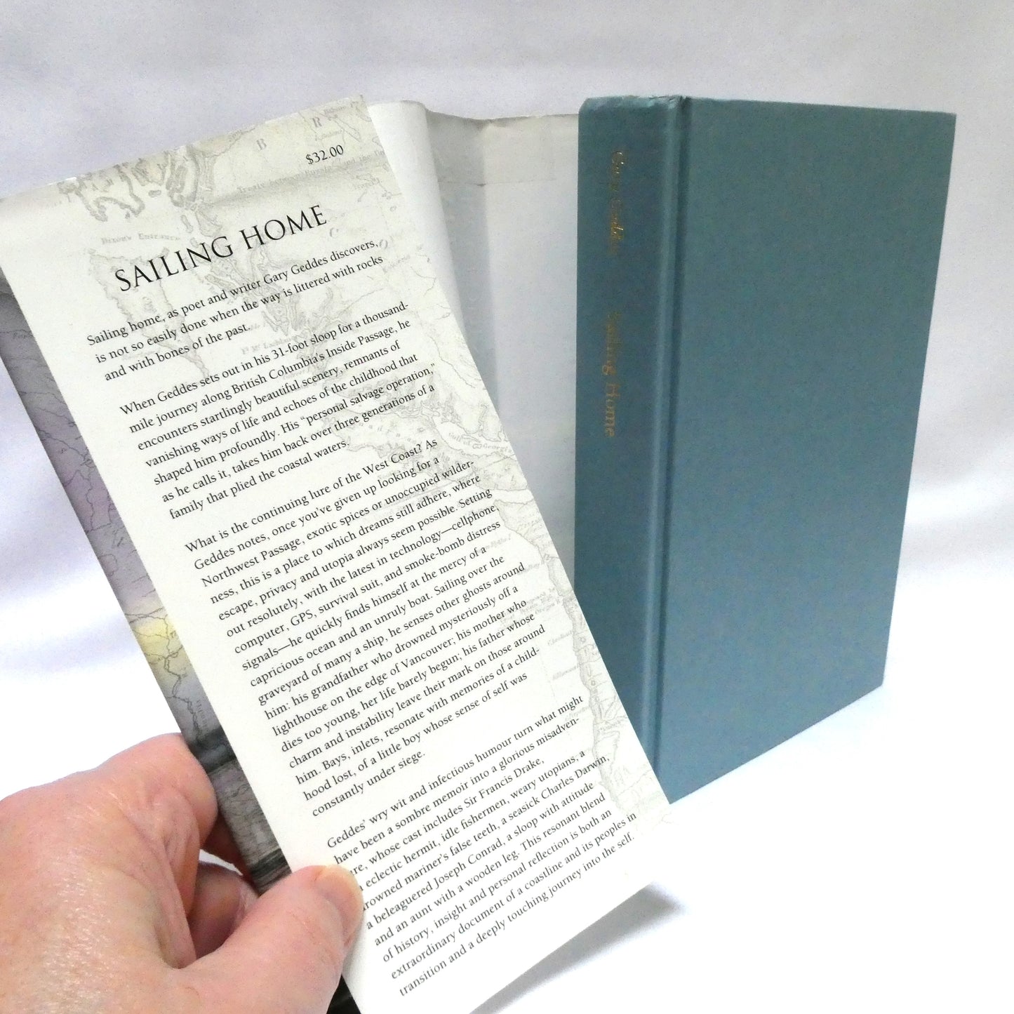SAILING HOME, A Journey Through Time, Place and Memory, by Gary Geddes (1st Ed. SIGNED)