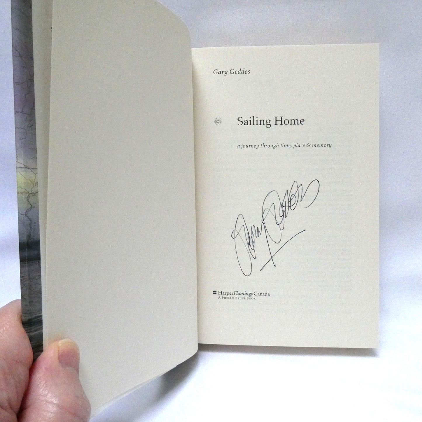 SAILING HOME, A Journey Through Time, Place and Memory, by Gary Geddes (1st Ed. SIGNED)