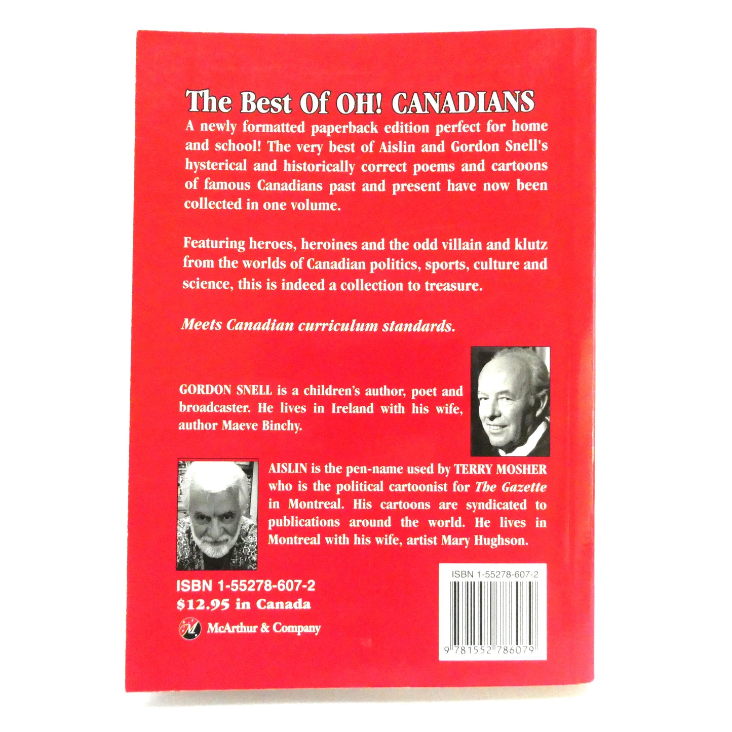 THE BEST OF OH! CANADIANS, By Gordon Snell & AISLIN (2000 1st Ed.)