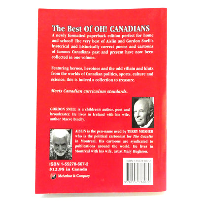 THE BEST OF OH! CANADIANS, By Gordon Snell & AISLIN (2000 1st Ed.)