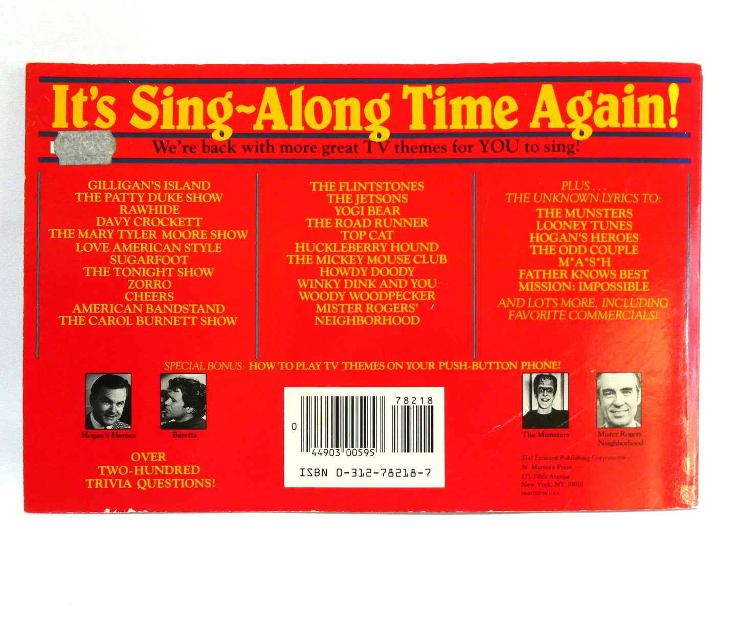 THE TV THEME SONG SING-ALONG SONG BOOK, You Loved The First Book, Now Here's Volume 2, by John Javna (1985 1st Ed.)