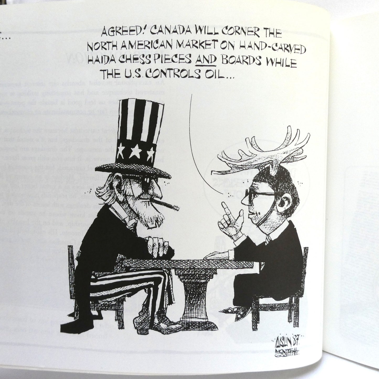 THE LAWN JOCKEY, And Other AISLIN Cartoons by Terry Mosher (1989 1st Ed.)
