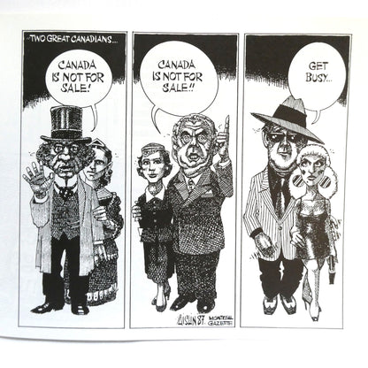 THE LAWN JOCKEY, And Other AISLIN Cartoons by Terry Mosher (1989 1st Ed.)