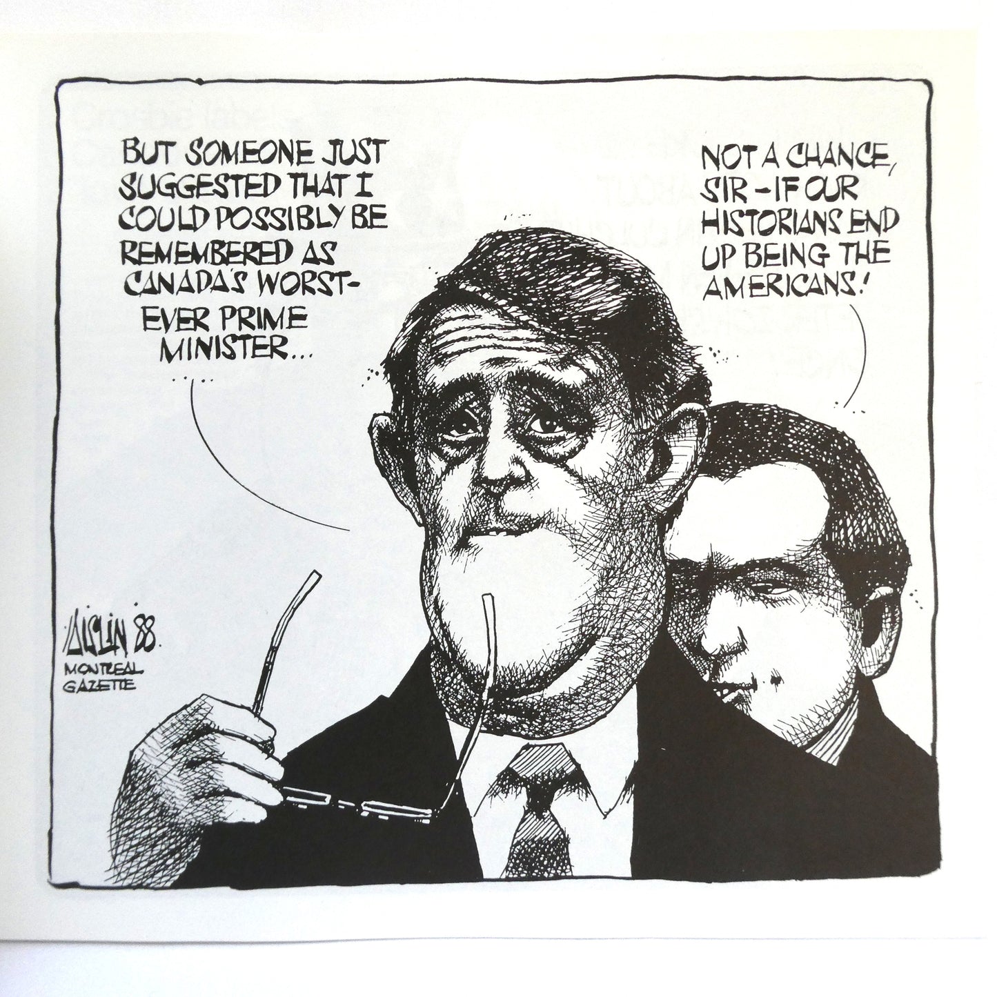 THE LAWN JOCKEY, And Other AISLIN Cartoons by Terry Mosher (1989 1st Ed.)