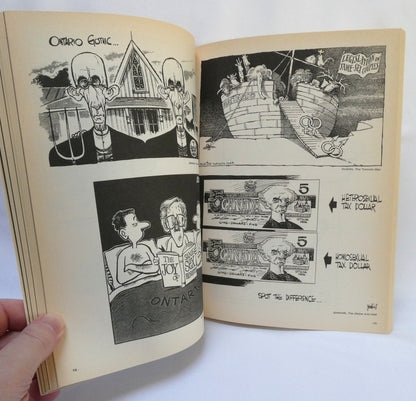 PORTFOOLIO 10, The Year's Best Canadian Editorial Cartoons, Text by Ken MacQueen, Edited by Guy Badeaux  (1994 1st Ed.)
