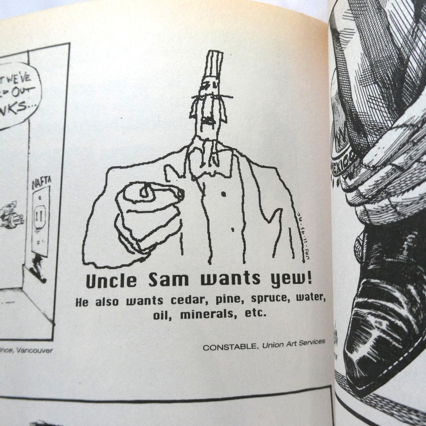PORTFOOLIO 10, The Year's Best Canadian Editorial Cartoons, Text by Ken MacQueen, Edited by Guy Badeaux  (1994 1st Ed.)