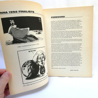 PORTFOOLIO 10, The Year's Best Canadian Editorial Cartoons, Text by Ken MacQueen, Edited by Guy Badeaux  (1994 1st Ed.)
