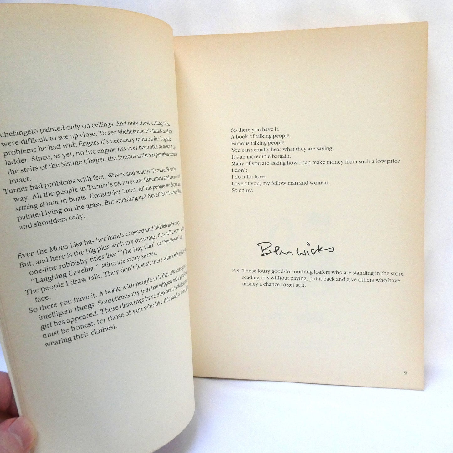 THE FIRST BEN WICKS TREASURY, Cartoons by Ben Wicks (1985 1st Ed.)