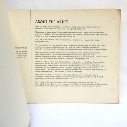 NORRIS, 4th Annual Collection of 102 Cartoons from The Vancouver Sun (1955 1st Ed.)