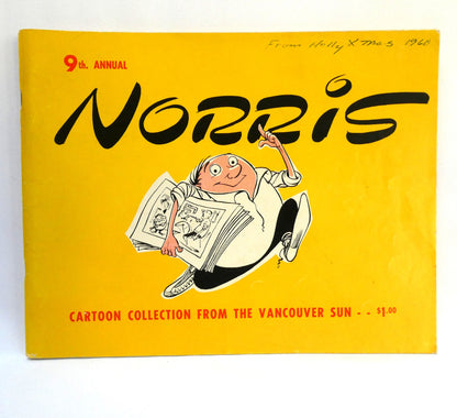 NORRIS, 9th Annual Collection of 101 Cartoons from The Vancouver Sun (1960 1st Ed.)