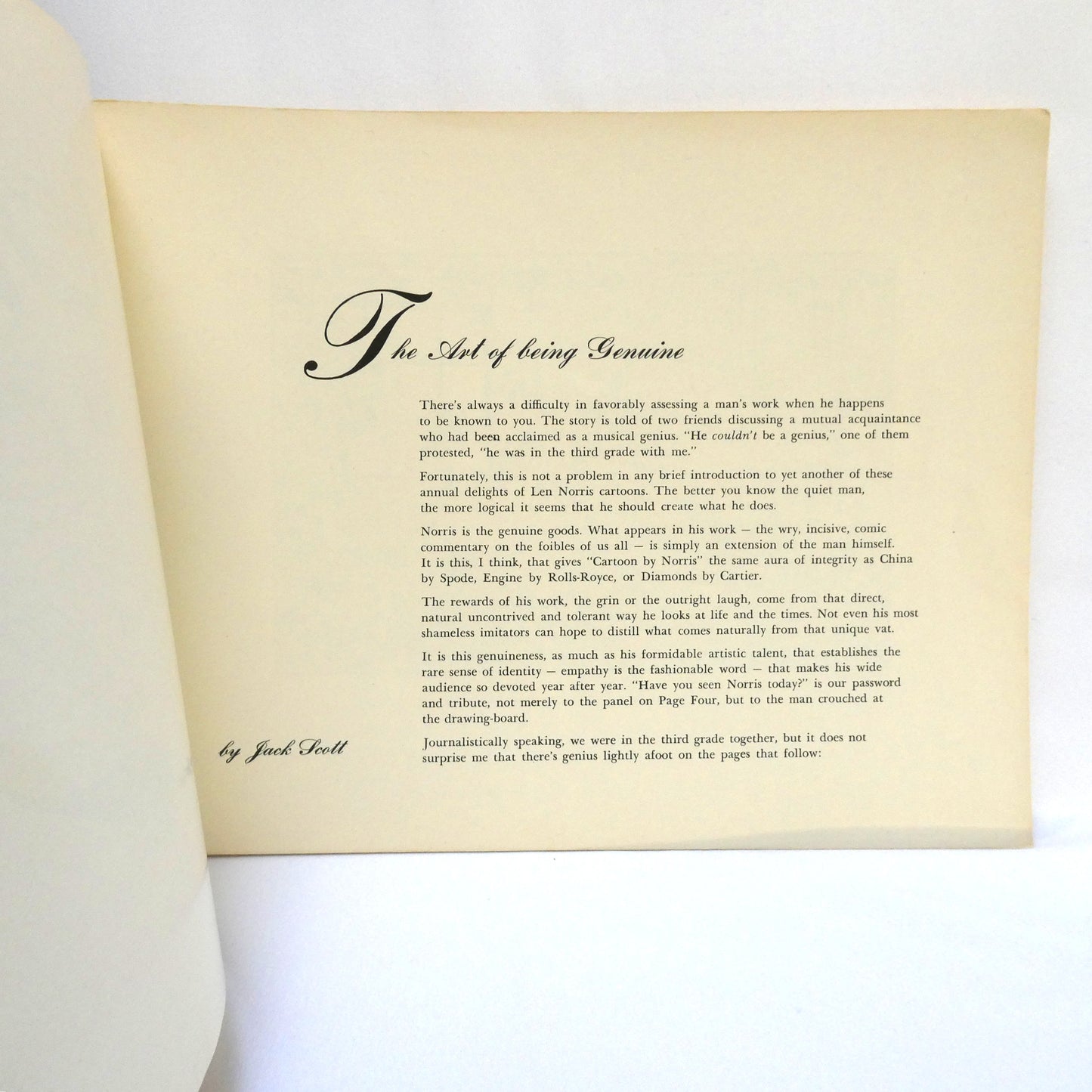 NORRIS, 9th Annual Collection of 101 Cartoons from The Vancouver Sun (1960 1st Ed.)