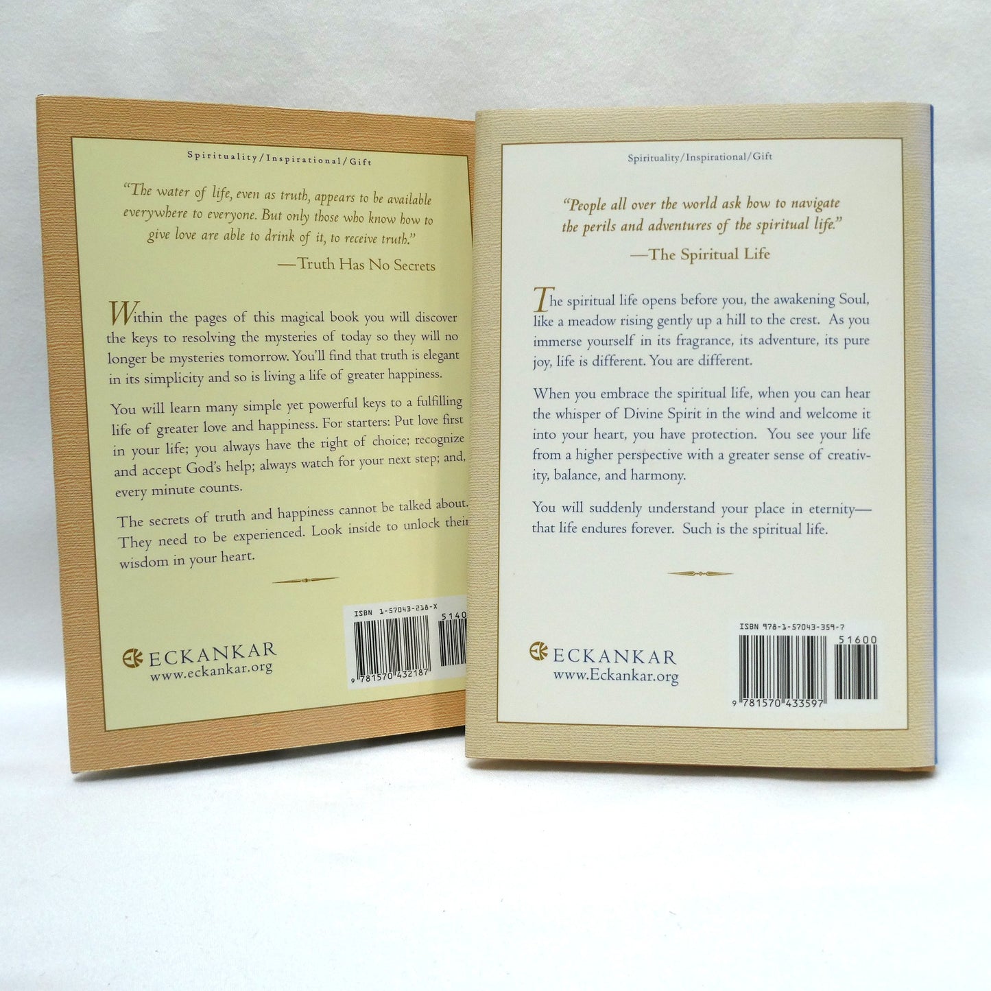 HAROLD KLEMP, Two-Book Special Package Includes Truth Has No Secrets, and The Spiritual Life