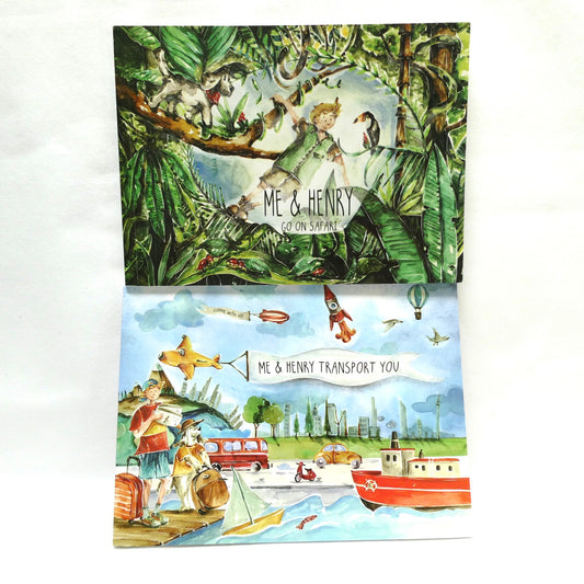 ME & HENRY By Mark Jeynes, Two-Book Special Package Includes Me & Henry Transport You, and Me & Henry Go On Safari