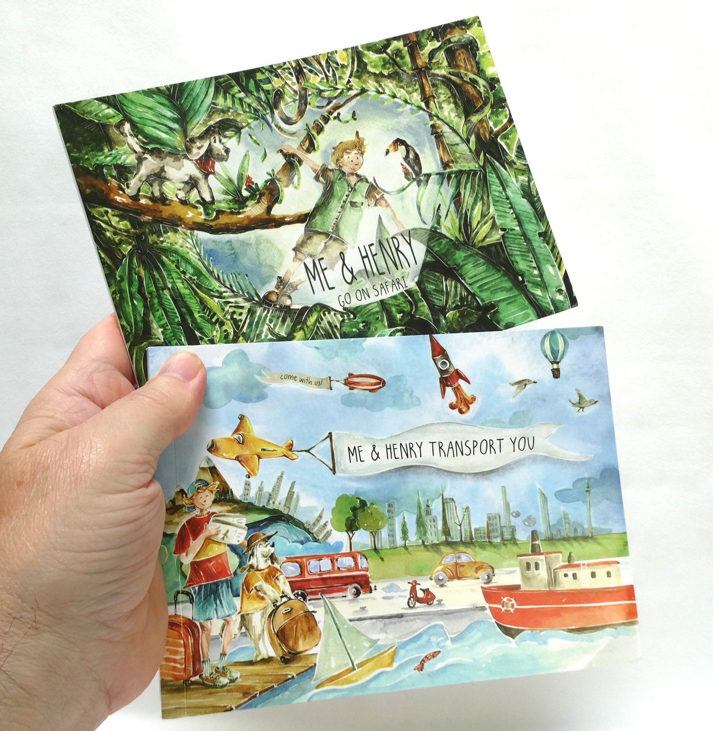 ME & HENRY By Mark Jeynes, Two-Book Special Package Includes Me & Henry Transport You, and Me & Henry Go On Safari