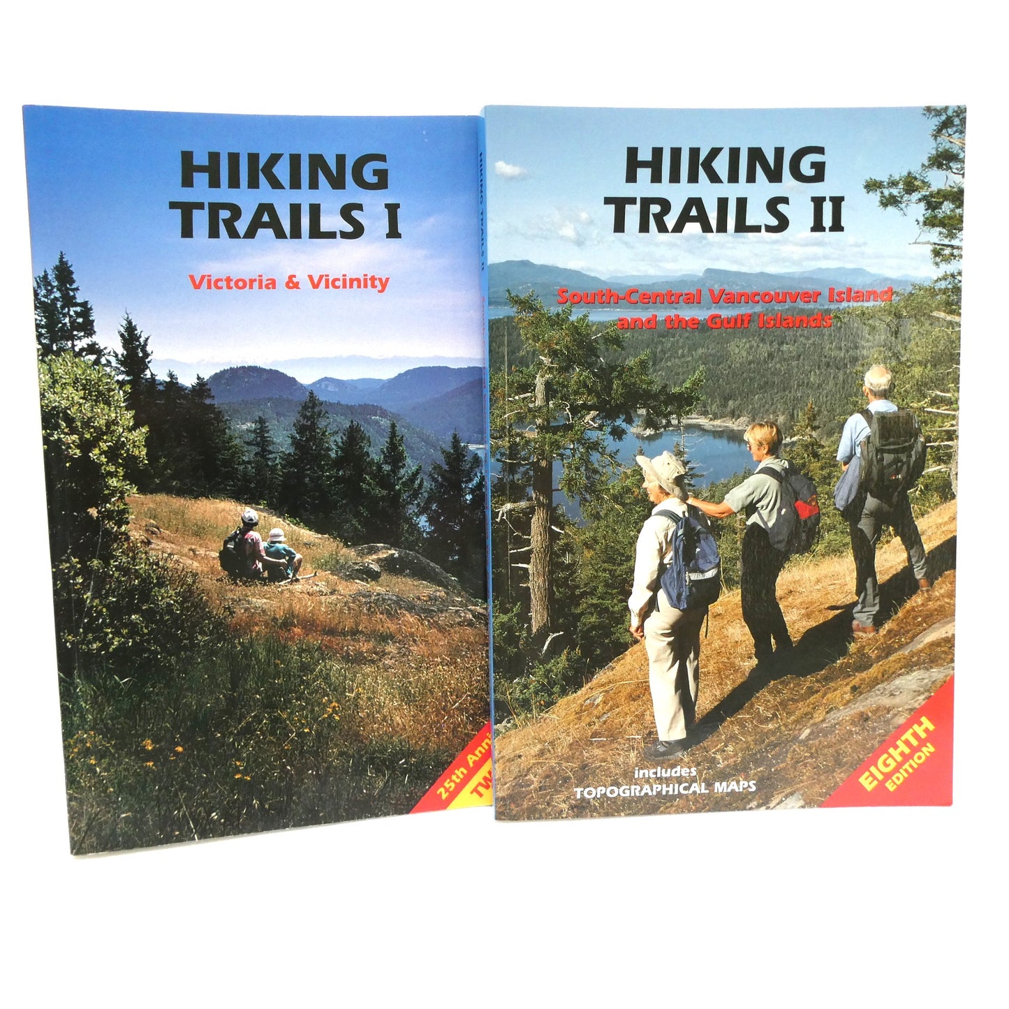 VICTORIA HIKING TRAILS I, and HIKING TRAILS II, Two-Book Special Package by The Vancouver Island Trails Information Society