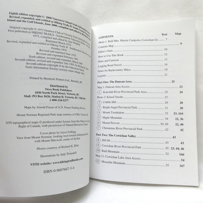 VICTORIA HIKING TRAILS I, and HIKING TRAILS II, Two-Book Special Package by The Vancouver Island Trails Information Society