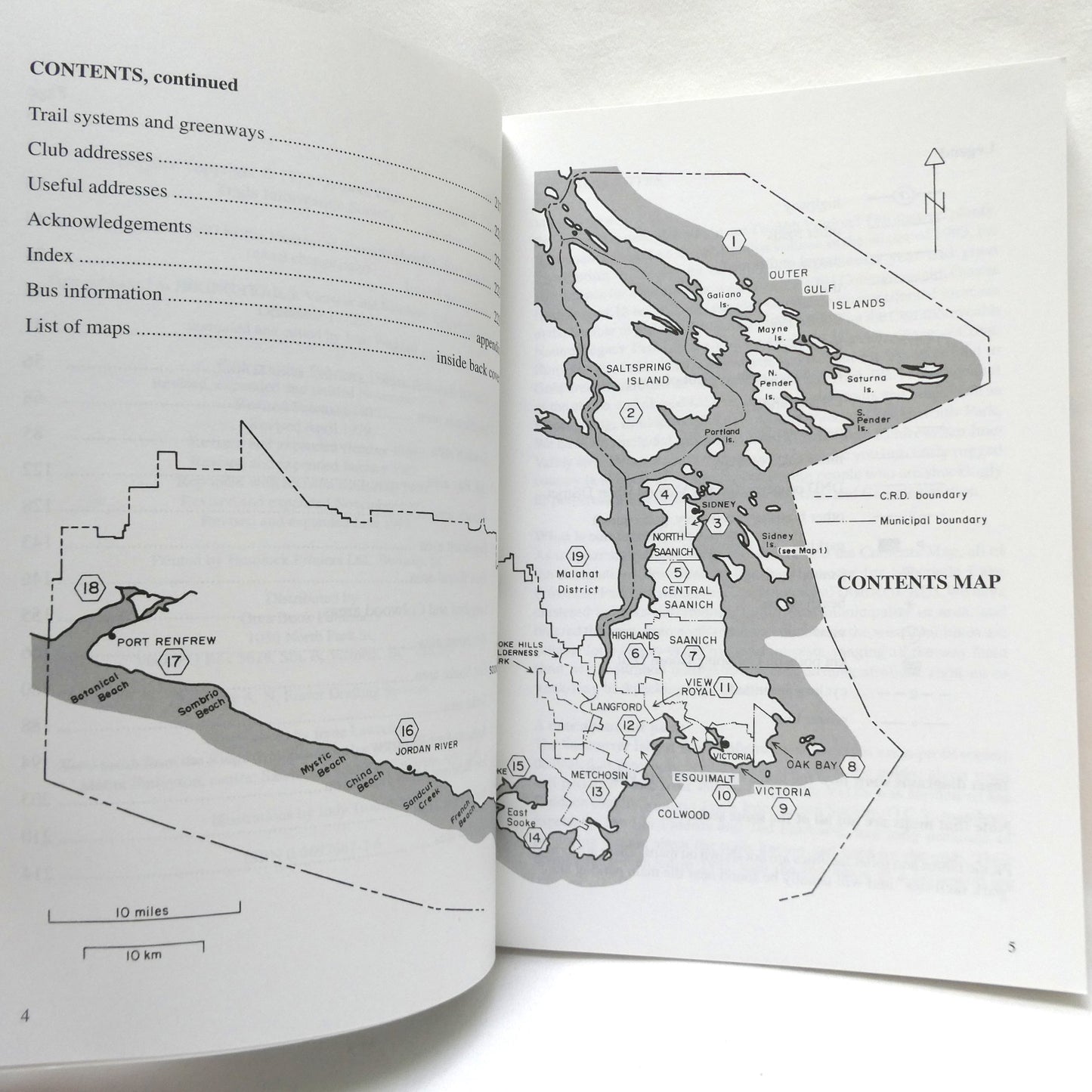 VICTORIA HIKING TRAILS I, and HIKING TRAILS II, Two-Book Special Package by The Vancouver Island Trails Information Society
