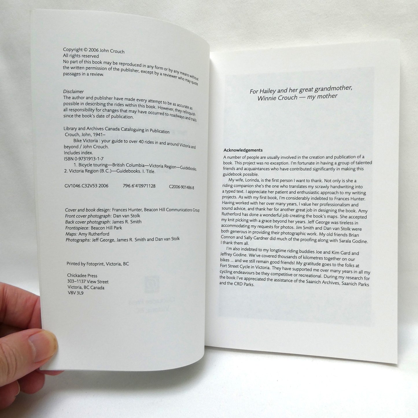 JOHN CROUCH, Two-Book Special Package Includes Bike Victoria, and Six Highways to Home
