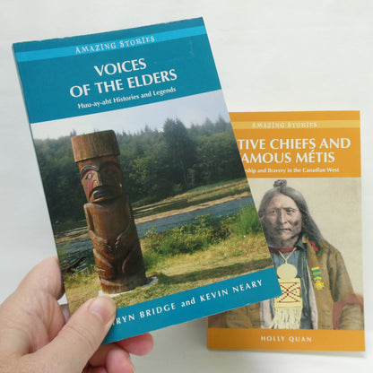 AMAZING STORIES, Two-Book Special Package Includes Native Chiefs And Famous Métis, and Voices of The Elders