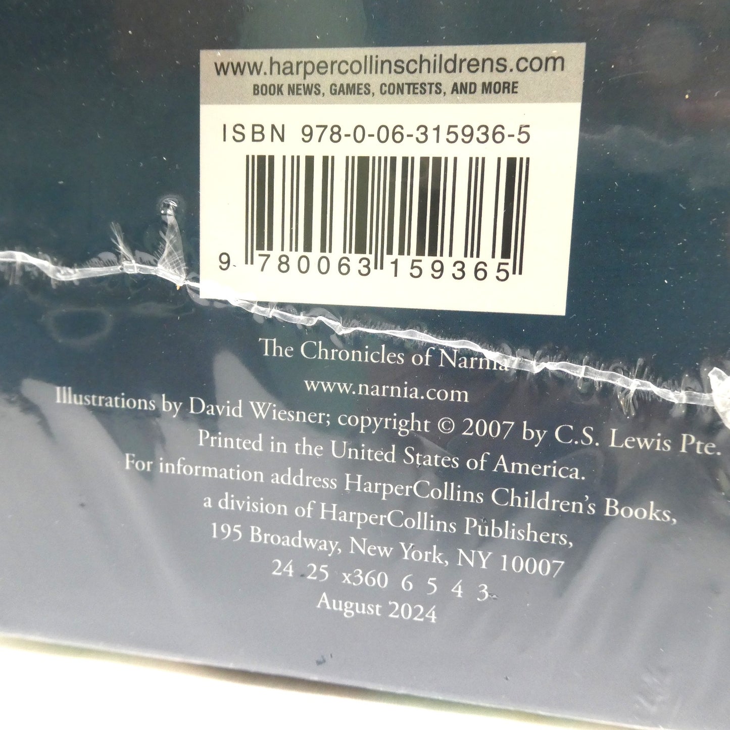 THE CHRONICLES OF NARNIA, BOXED SET of Seven Books, Plus Bonus Narnia Trivia Book by HarperCollins Publishers 2024 (BRAND NEW FACTORY WRAPPED!)