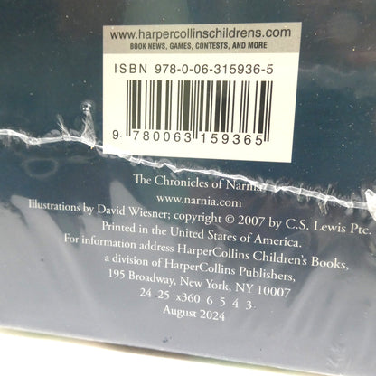 THE CHRONICLES OF NARNIA, BOXED SET of Seven Books, Plus Bonus Narnia Trivia Book by HarperCollins Publishers 2024 (BRAND NEW FACTORY WRAPPED!)