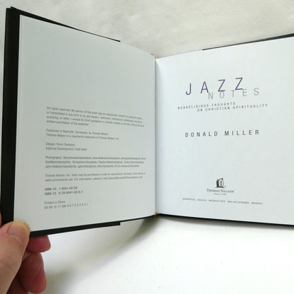 JAZZ NOTES, Non Religious Thoughts on Christian Spirituality by Donald Miller, with Bonus CD!