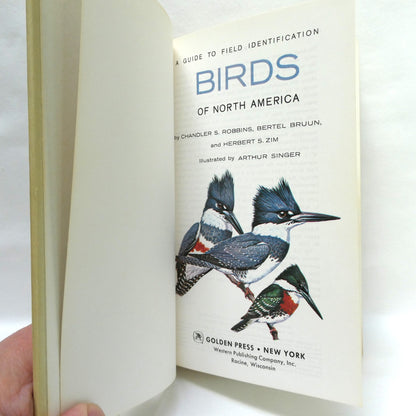 BIRDS OF NORTH AMERICA, A Vintage Golden Guide to Bird Field Identification (1966 1st Ed.)