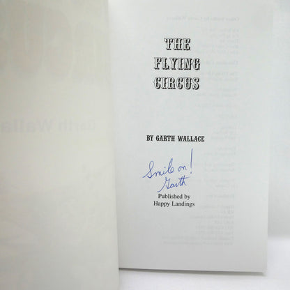 THE FLYING CIRCUS, Aviation Humour Stories, by Garth Wallace (1st Ed. SIGNED)