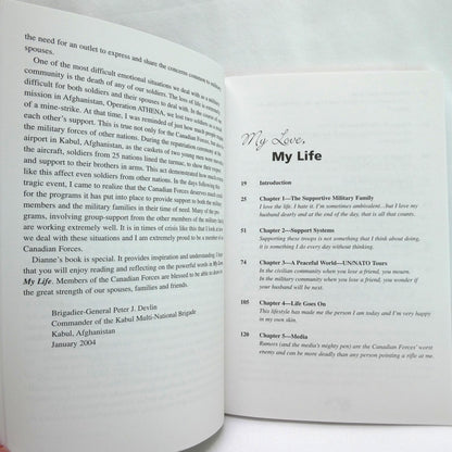 MY LOVE, MY LIFE, An Inside Look at the Lives of Those Who Love and Support Our Military Men and Women, by Dianne Collier (1st Ed. SIGNED)