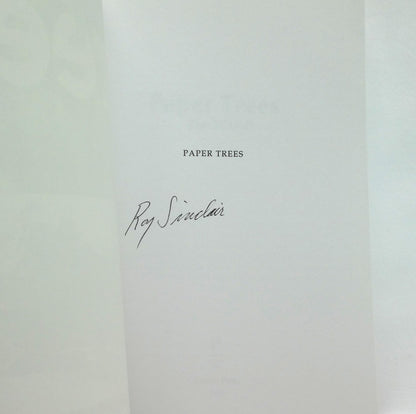 PAPER TREES, A Novel by Roy Sinclair (1st Ed. SIGNED)