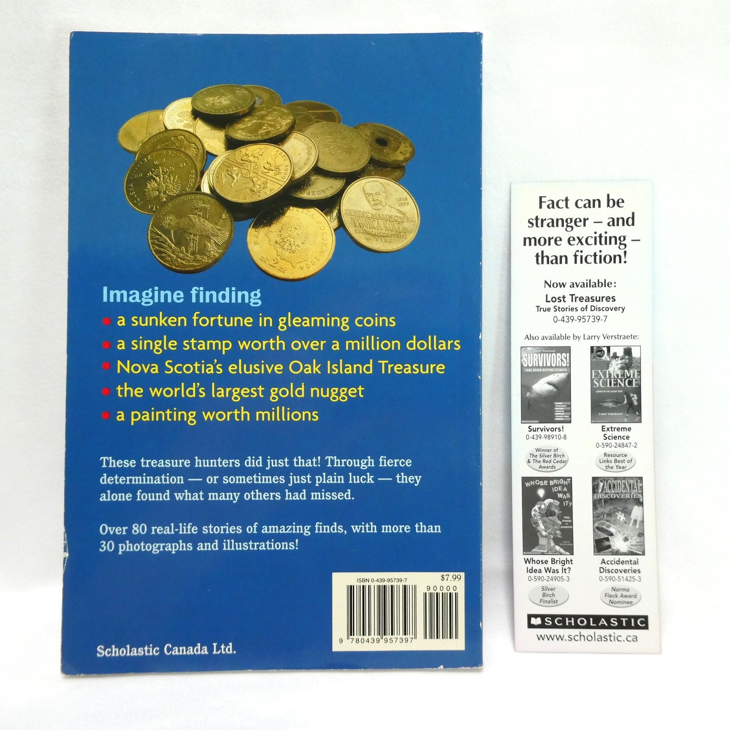LOST TREASURES, True Stories of Discovery by Larry Verstraete (1st Ed. SIGNED)