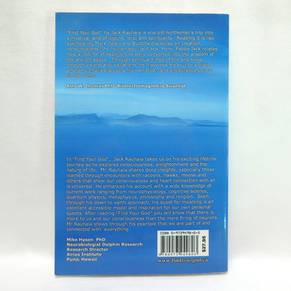 FIND YOUR GOD, A Pilgrim's Guide to the Cosmos, by Jack Rauhala (1st Ed. SIGNED)