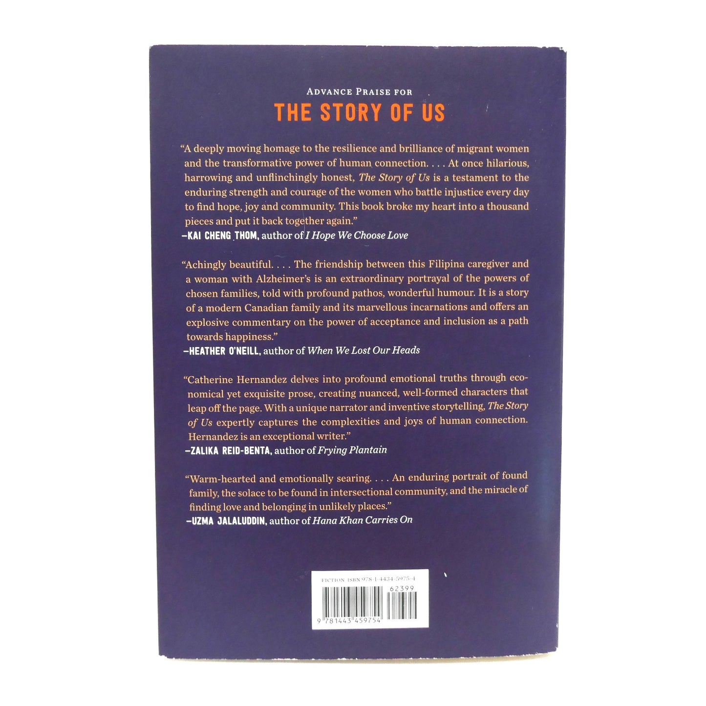 THE STORY OF US, A Novel by Catherine Hernandez (1st Ed. SIGNED)