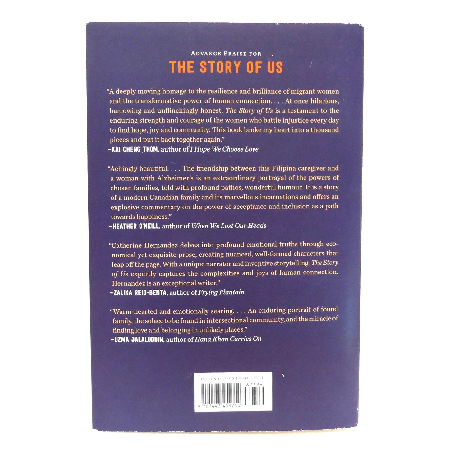 THE STORY OF US, A Novel by Catherine Hernandez (1st Ed. SIGNED)