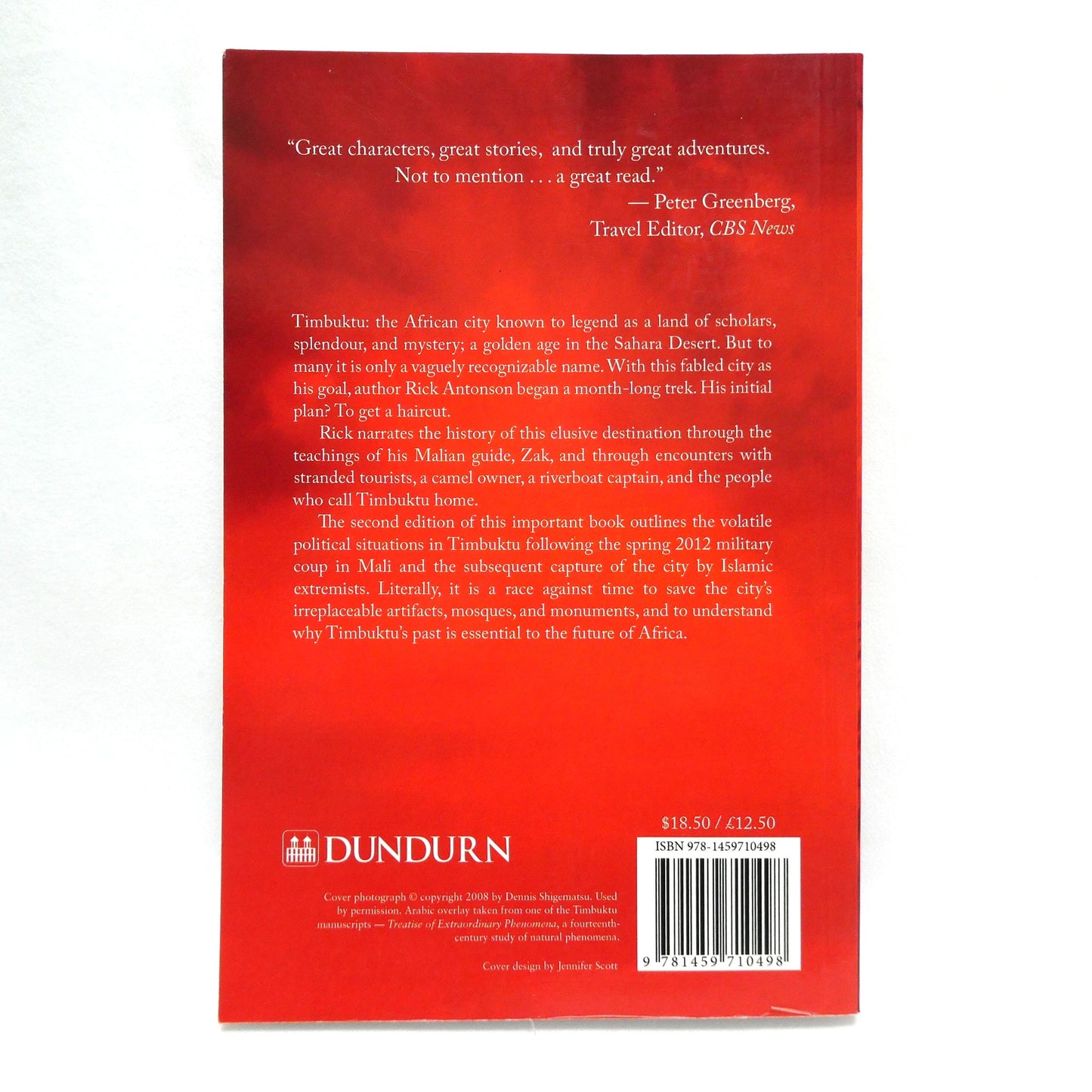 TO TIMBUKTU FOR A HAIRCUT, A Journey Through West Africa, by Rick Antonson (1st Ed. SIGNED)